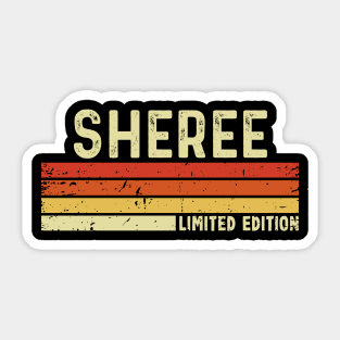 Sheree Name Vintage Retro Limited Edition Gift Sticker